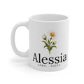 Daisy Birth Flower Mug — Personalized (April Birth Month)