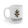 Holly Birth Flower Mug — Personalized (December Birth Month)