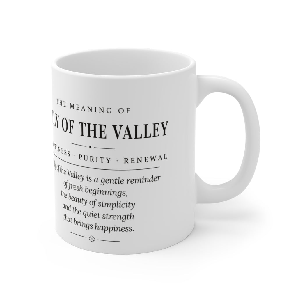 Lily of the Valley Birth Flower Mug — Personalized (May Birth Month)